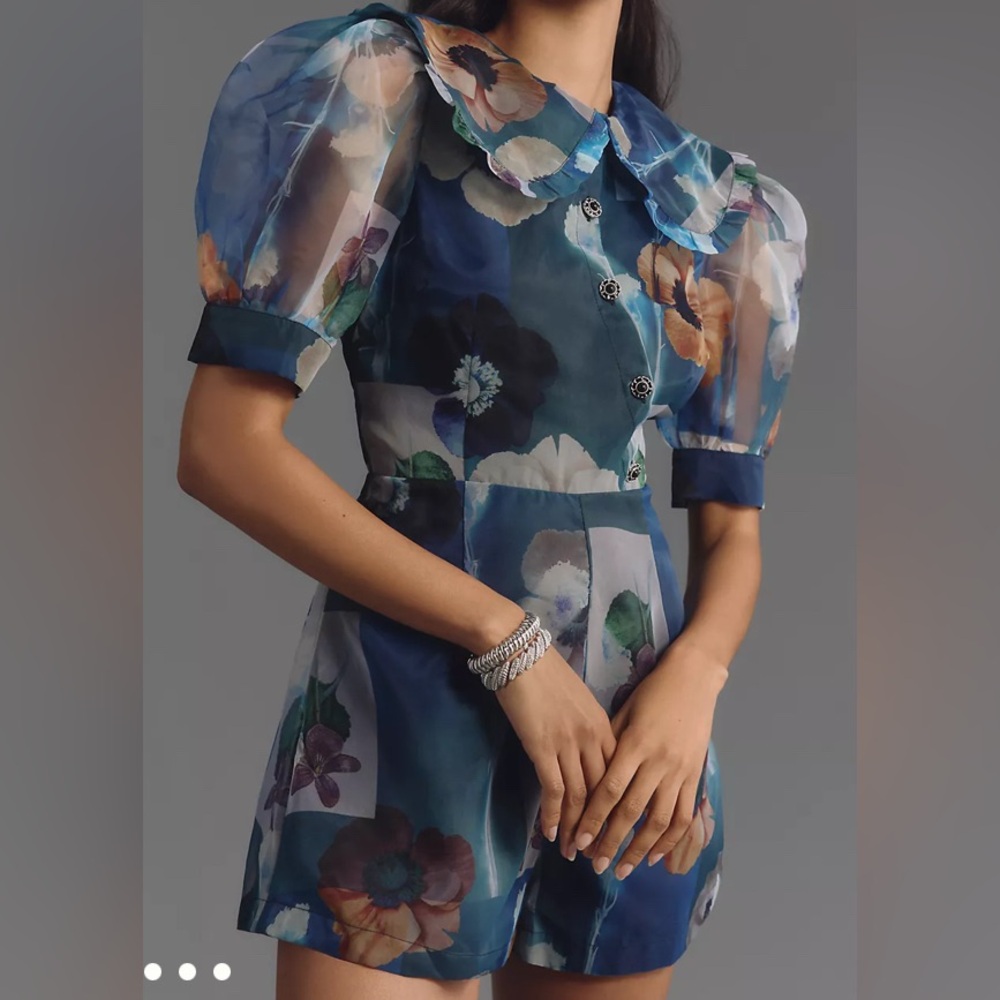 Maeve Blue Casual Shortall Jumper